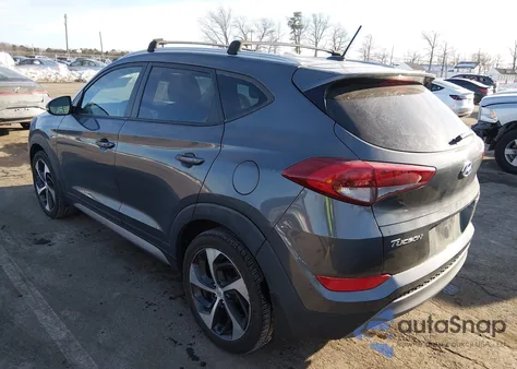 2017 Hyundai Tucson Sport from USA, damaged, VIN KM8J3CA26HU326897